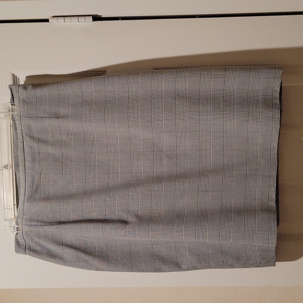 Plaid Black & White Skirt